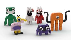 Juego de bloques de construcción personalizado para niños, juguete de bloques de construcción de jardín para Navidad, dorado, 2023 - Product Image 5