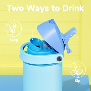 Bouteille de sport isotherme à double paroi en acier inoxydable 24 oz avec logo personnalisé, pour boire directement, idéale pour la gym - Product Image 2