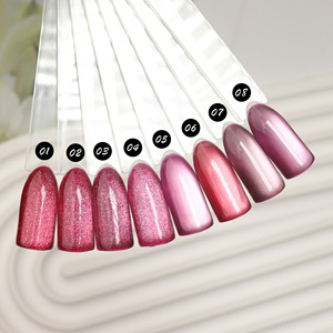 เจลทาเล็บลายตาแมวสีแดงใหม่  รับทำโลโก้  เจลตาแมวสีแดงเงางาม ปราศจากสาร HEMA และ TPO  เจลทาเล็บลายตาแมวสีแดงแดงเข้ม - Product Image 1