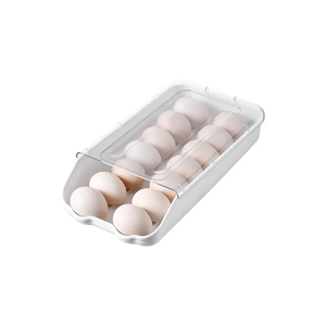 <b>Egg</b> <b>Storage</b> Box Rolling Anti-squeeze Refrigerator Multi-layer <b>Storage</b> Container for Food Ingredients - Product Image 1