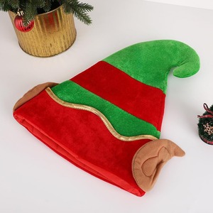 Gorro Navideño <span class=keywords><strong>Unisex</strong></span> Getup, Gorros de Duende con Rayas Rojas y Verdes <span class=keywords><strong>para</strong></span> Adultos, Cálidos <span class=keywords><strong>para</strong></span> <span class=keywords><strong>Regalos</strong></span> de Fiesta Navideña - Product Image 3