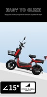 Vélo de ville électrique longue portée à deux roues avec pédales pour scooter électrique intelligent numérique pour adultes