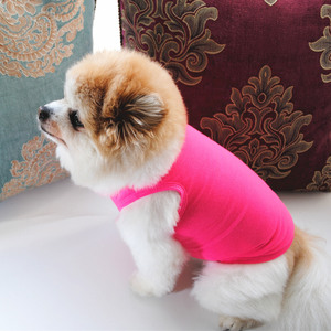 Fournitures pour animaux de compagnie vêtements pour chiens été chien t-shirt <span class=keywords><strong>noir</strong></span> <span class=keywords><strong>blanc</strong></span> chien gilet mignon <span class=keywords><strong>Yorkshire</strong></span> Terrier confortable Section mince chemises Cachorro - Product Image 5