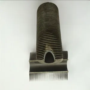 Tube à ailettes en spirale extrudé en aluminium de type KL de qualité supérieure