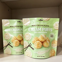 Sachet Doypack en plastique refermable de qualité alimentaire avec fermeture éclair, imprimé sur mesure, résistant à l'humidité, pour snacks, café et bonbons