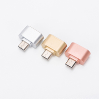 Adaptador OTG USB 2.0 Micro a USB Macho con Revestimiento de Níquel, Material ABS, Certificado por la FCC