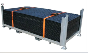 Mặt đất bảo vệ thảm HDPE nhựa xây dựng bùn Mat cho tạm thời đường phố - Product Image 6