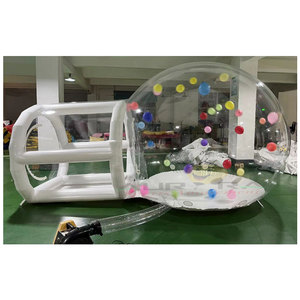 Popular cúpula transparente inflable al aire libre soplar carpa de burbujas transparente al aire libre túnel único globos inflables carpa de burbujas - Product Image 2