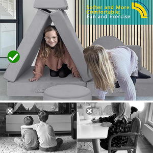 โซฟาเด็กแบบโมดูลาร์ปรับเปลี่ยนได้ ชุดโซฟาเล่นสำหรับเด็กเล็ก - Product Image 6