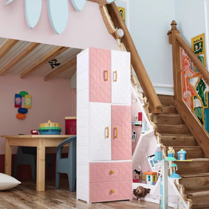 Tốt Nhất Người Bán Trẻ Em Nhựa Ngăn Kéo Cho Đồ Chơi Quần Áo Bán Buôn Màu Hồng Cô Gái Nhựa Quần Áo Tổ Chức Với Lưu Trữ Ngăn Kéo Móc Áo - Product Image 6