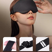 Masque pour les yeux en mousse souple 3D, nouveau design, pour voyager et travailler, sieste du midi, 100% sans fuite de lumière