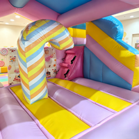 Prix d'usine, Château gonflable commercial à thème bonbons, grand modèle d'extérieur, pour événements professionnels, jeux d'enfants et location de fêtes