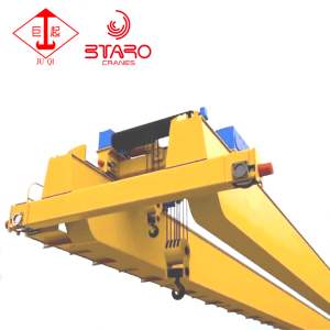 Grúa aérea de doble viga europea, equipo de elevación industrial de 25 toneladas, puente, grúa de viga móvil - Product Image 4