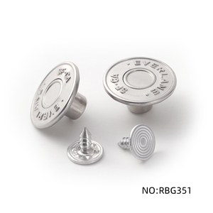 Boutons en laiton de haute qualité Richstar avec rivets Boutons en jean élastiques en métal pour techniques plaquées jeans - Product Image 5