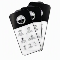 Protection d'écran en verre trempé à couverture complète pour 16 17 Pro HD Clair Anti-traces de doigts 2.5D 0.33 mm Kit d'installation facile