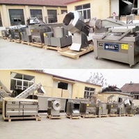 Ligne de production industrielle de frites de pommes de terre françaises, flocons de pommes de terre frites, machine à fabriquer des chips de pommes de terre congelées