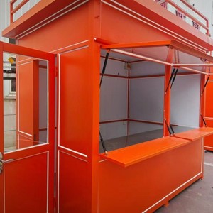 Kiosque alimentaire mobile en métal, type extensible, simple couche, imperméable, durable, coque rigide, pour la vente en extérieur toute l'année - Product Image 1