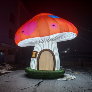 Cabane gonflable géante LED en forme de champignon, décoration sur <span class=keywords><strong>le</strong></span> thème des contes de fées pour soirées, événements et festivals - Product Image 3