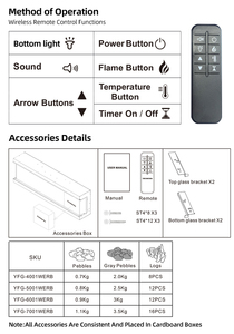 Caminetto Elettrico Moderno a 3 Lati con LED, Montaggio a <span class=keywords><strong>Parete</strong></span> e Mobile TV Integrato, per Soggiorno con Funzione di Riscaldamento - Product Image 6