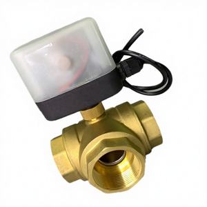 Válvula de Bola Eléctrica Tipo L de 3 Vías DN15-DN20, Cuerpo de Latón, OEM Personalizable, Conexión NPT, Presión Media, Inteligente - Product Image 3