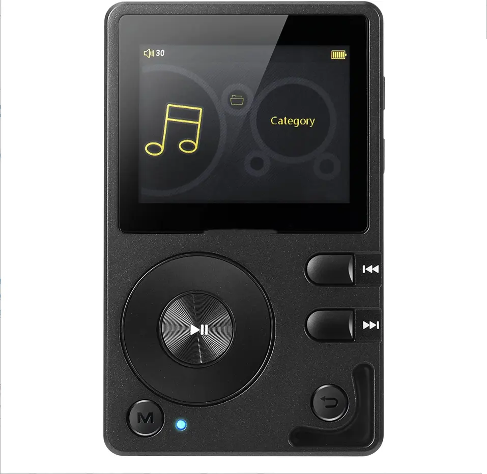 H2 High Resolution MP3 Player DSD DAC OTG Portable Digital Audio Music Player with Memory Card and HD Earphones Support 256GB