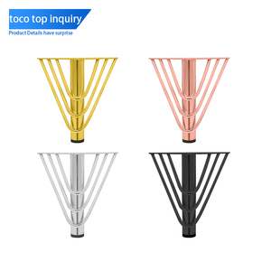 TOCO mobili gambe moderne di lusso laterale comodino panca piedi mobili in metallo dorato armadio letto gambe del divano scava fuori dorato - Product Image 5