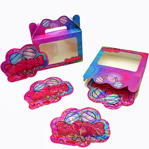 Bolsa y Caja Mylar con Ventana Transparente, Impresión Digital, 3.5g, a Prueba de Olores, Forma Especial, en Stock - Product Image 1