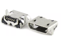 Conector Micro USB Hembra de Montaje Superficial/Inserción Directa para Teléfono Android, Servidor, Escritorio, Interfaz de Carga Amarilla, 1 Metro, en Stock