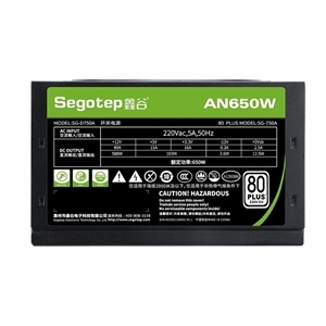 <span class=keywords><strong>Segotep</strong></span> AN650W PSU แบบแยกส่วนเต็มรูปแบบสำหรับพีซีเกมแหล่งจ่ายไฟสลับพลังงาน - Product Image 6