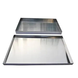 Customized Handmade Aluminum Alloy 1060 Right Angle Baking Trays Rectangular Baking Sheet Metal Cookware Cooking Sheet Pan