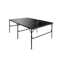 Table de pique-nique pliable portable en aluminium moderne, personnalisable, de haute qualité, pour le sport, la salle de sport, le barbecue, vente promotionnelle