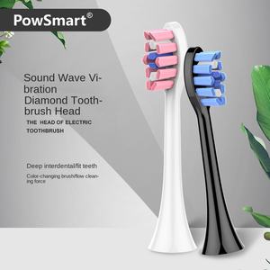Tête de <span class=keywords><strong>brosse</strong></span> à dents électrique de forme spéciale Technologie des ondes sonores Poils souples Matériau TPR Utilisation domestique Compatible Bitvae - Product Image 3