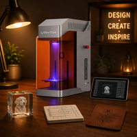 Nouvelle graveuse laser numérique UV de bureau avec refroidissement par air AI, machine de marquage interne pour bois, métal, cuir, acrylique, cadeaux personnalisés