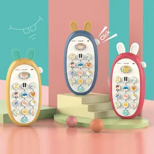 Formative Education Musical Baby Mobile Phone Toy with Light and Music Baby Learning Toy