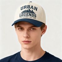 Gorras de Lona de Algodón de Alta Calidad con Estampado de Logotipo, 6 Paneles, Estilo Deportivo Vintage