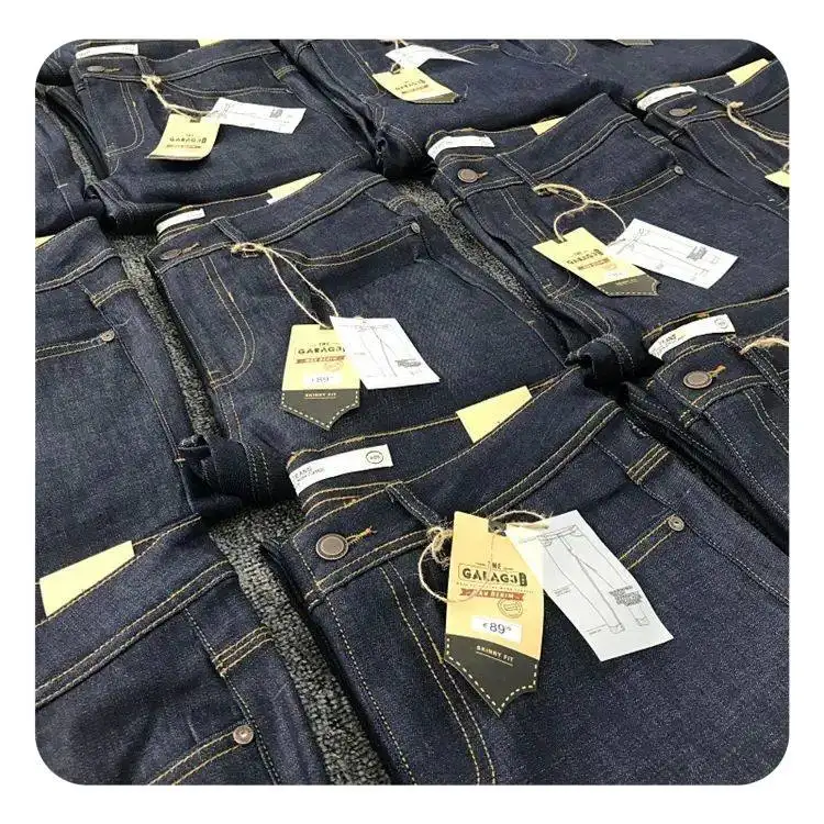 dlo made in china stylish used jeans men's skinny new model jeans pants stock bulk sale bale