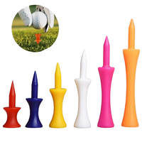 Tees de golf en plastique légers et écologiques en gros, supports de tees à logo personnalisé, accessoires de golf durables