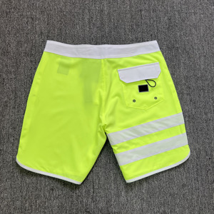 Shorts de bain pour hommes à séchage rapide avec cordon de serrage, imprimé floral et bande latérale, style décontracté - Product Image 6