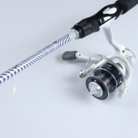 YOKI Portable 198cm 24TCarbonFiber Antifreeze Retractable Smooth Pinpoint Spinning Combo 6'6 rod+3000 Reel for Creek Fishing