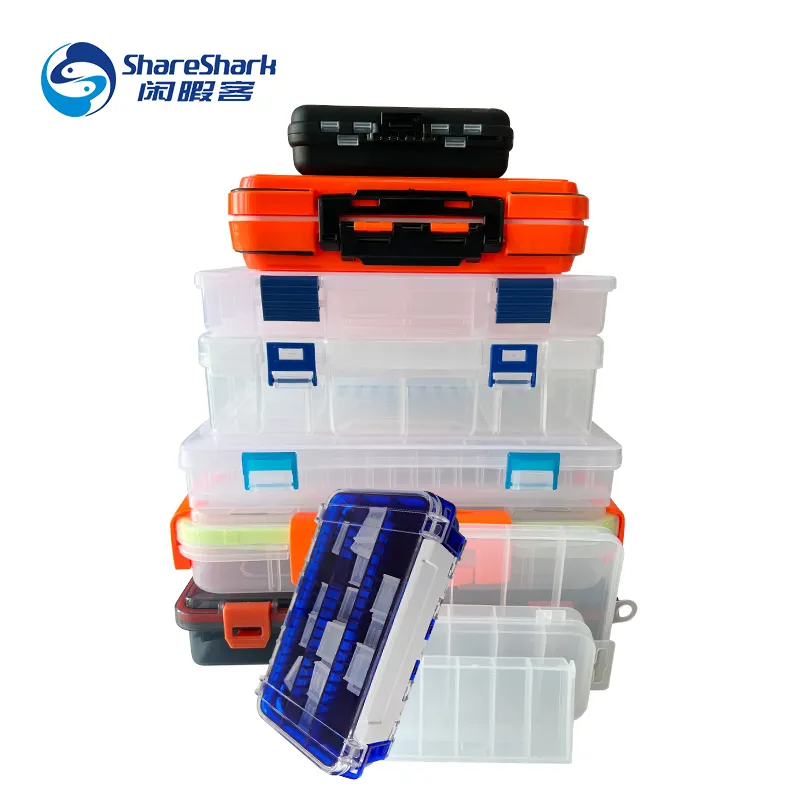 Коробка для хранения рыболовных принадлежностей прозрачная пластиковая двухсторонняя Съемная Водонепроницаемая коробка для ловли карпа
