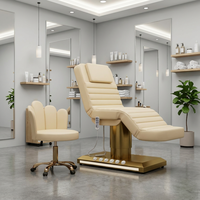 Tables de massage, lits et chaises en cuir réglables pour soins du visage, maquillage, manucure, salon de beauté, spa – Lits de luxe électriques pour maquillage et massage