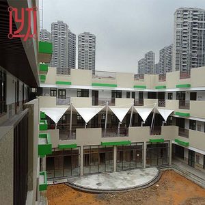 โครงสร้างหลังคาและผนังอาคารแบบเมมเบรนกริดสถาปัตยกรรมชนิด Tension Pvdf Ptfe Etfe - Product Image 6