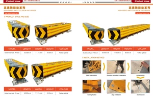 Almohadilla Anticollisión de Alta Velocidad para Seguridad Vial, Barrera de Acero para Protección de Vehículos y Seguridad del Tráfico - Product Image 5