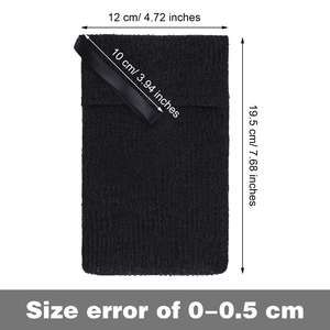 Hot Verkopende Milieuvriendelijke Exfoliërende Mesh Zwarte Zeepzakje Zeepsaver Zeepzak Met Hangend Touw - Product Image 2