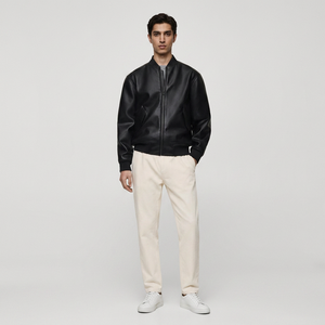 Fully Customized Genuine Cowhide <b>Men</b> <b>Leather</b> <b>Jackets</b> Made in Sialkot Pakistan Cheap Low Price Wholesale <b>jacket</b> for <b>men</b> - Product Image 1