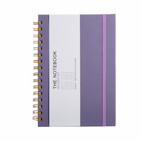 Carnet à spirale A5 à couverture souple, design élégant, épaissi, à feuilles mobiles, reliure simple, personnalisable, pour l'exportation