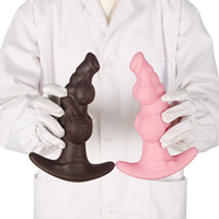 Plug anal double bulbe en silicone liquide personnalisé, stimulateur de prostate portable, jouet BDSM pour hommes, vente en gros