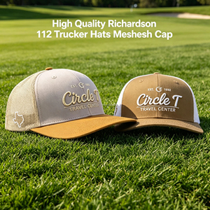 หมวกแก๊ปทรงทรัคเกอร์ Richardson 112 แบบตาข่าย ปรับขนาดได้ ปักโลโก้หนัง 6 แผ่น สำหรับผู้ใหญ่ ผลิตตามสั่ง ขายส่ง BSCI - Product Image 3