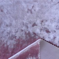 Tissu de velours écrasé KS Polyester Spandex Stretch tissu de velours coréen pour robe vêtements vêtement