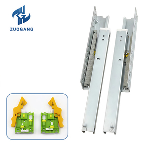 Nhà Máy Tùy Chỉnh Undermount Thủy Lực Đường Sắt Ngăn Kéo Mềm Đóng Nhiệm Vụ Nặng Nề Trượt Ngăn Kéo 3 Gấp Đường Sắt Trượt - Product Image 1